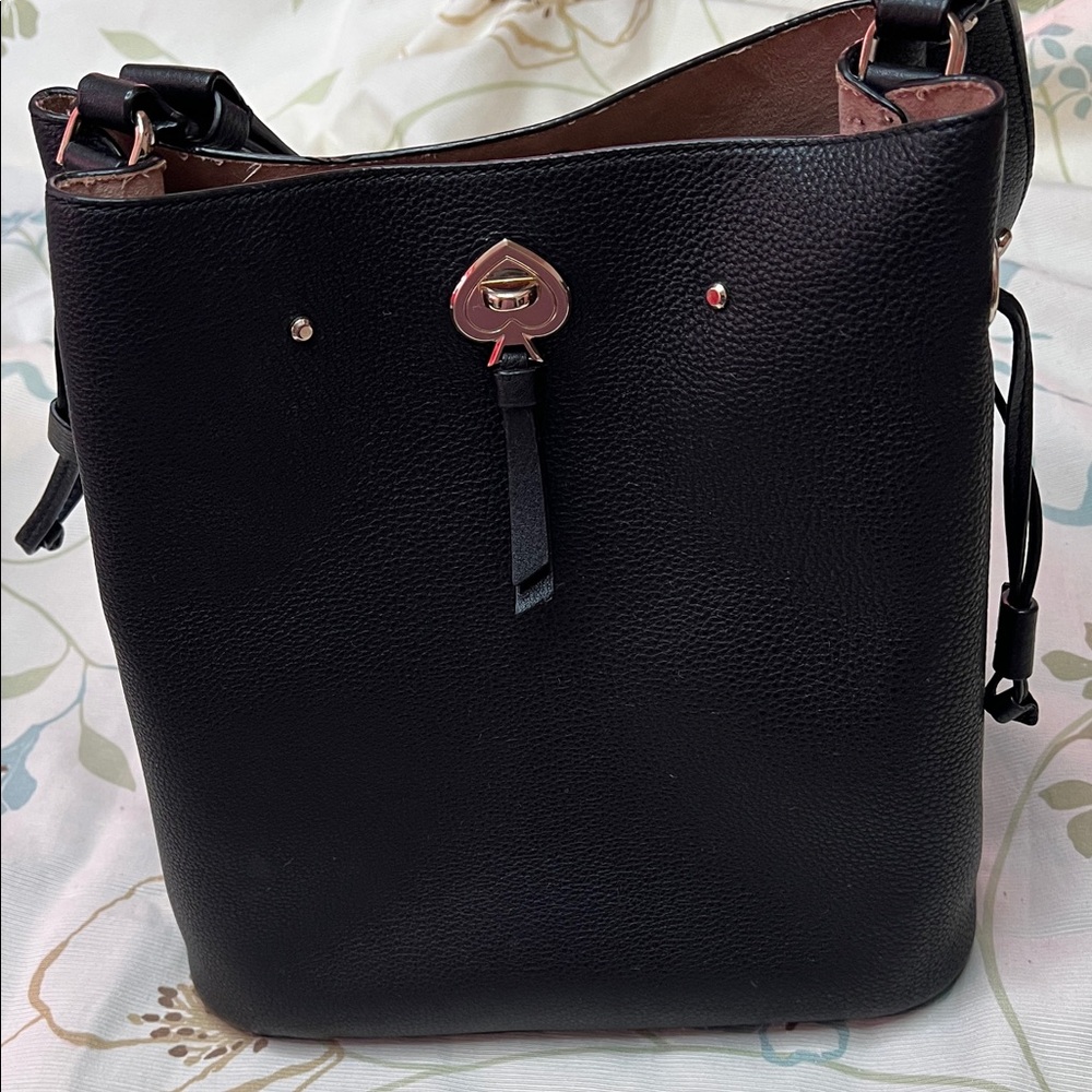 Kate Spade Black Pebbled Leather Shoulder Bag/crossbody bag - Picture 3 of 15